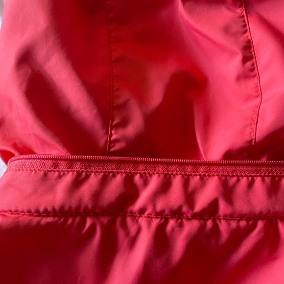 Vintage Diadora Running Track Jacket Women’s Pink Black Reflective Hood Zipper - Picture 7 of 7